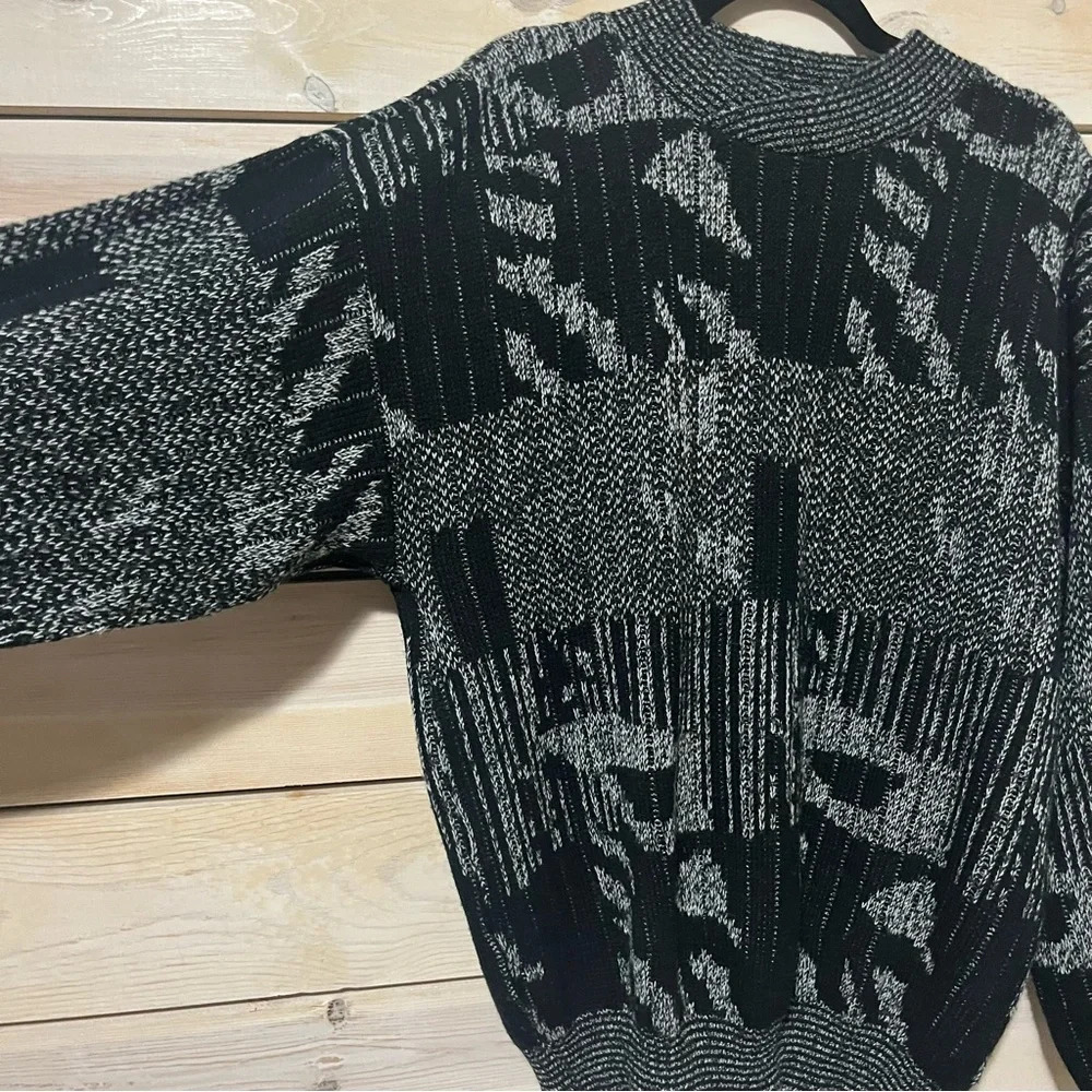 Vintage Style Men's Women's Knitted Crewneck Pullover XL - Picture 2 of 5